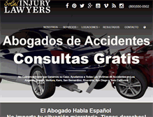 Tablet Screenshot of abogadosaccidentes.us